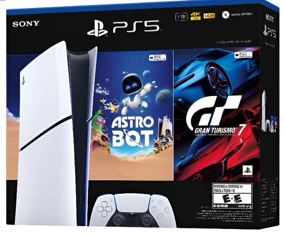 Consola Playstation 5 Slim Digital + Juegos Astro Bot Y Gt7 CFI-2015 Sony